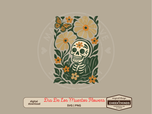 Día de los Muertos Flowers SVG PNG