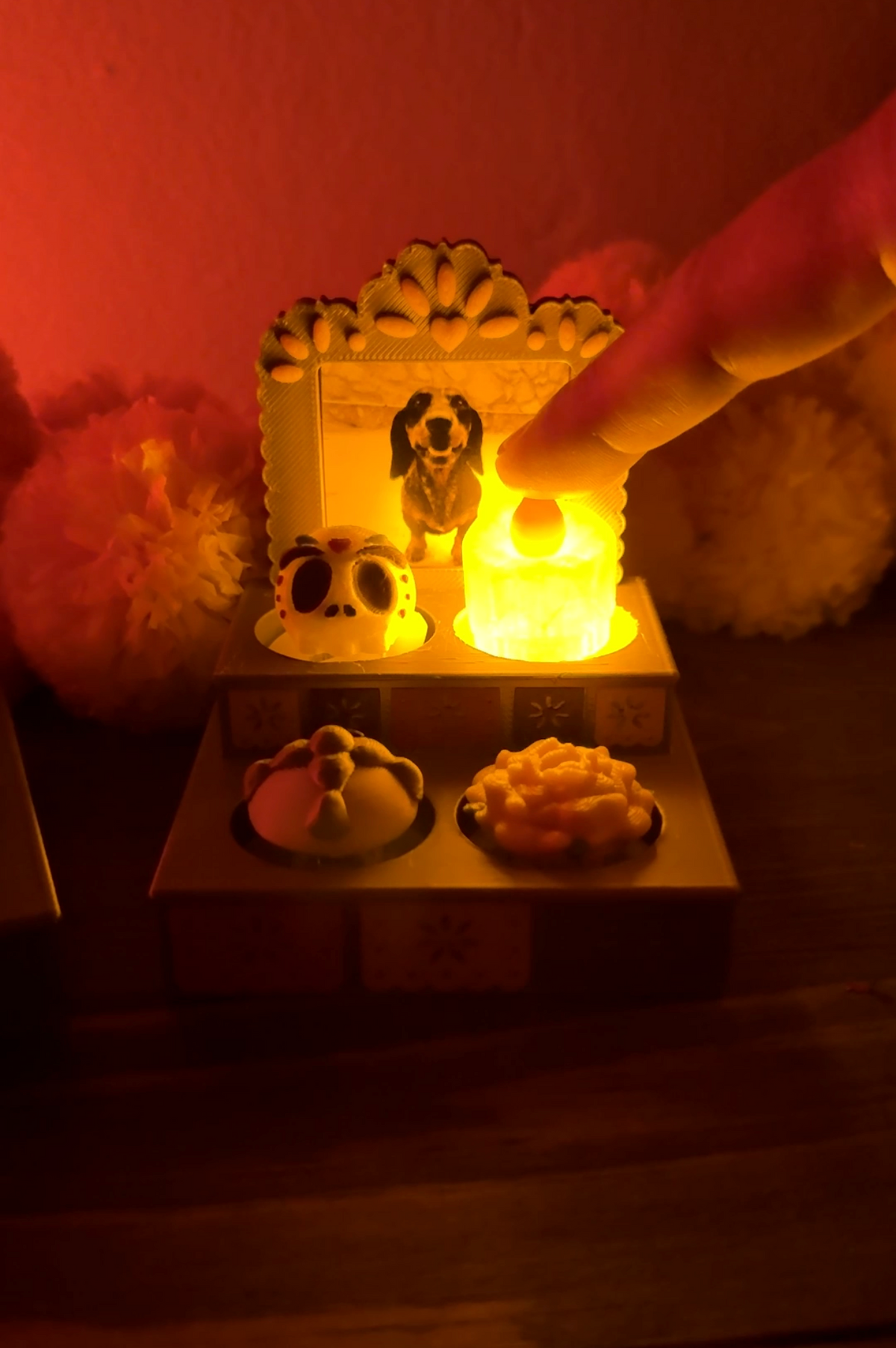 Día de los Muertos Altar 3D Print File – Light-Up Ofrenda Clicker
