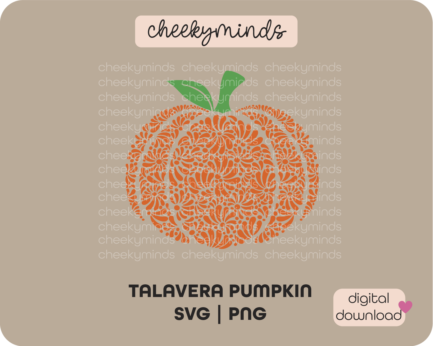 Talavera Pumpkin SVG PNG