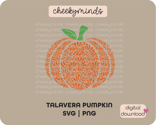 Talavera Pumpkin SVG PNG