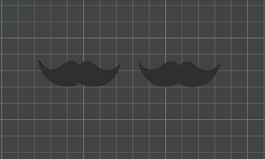Mustache Straw Topper STL File for Regular and Large Straws