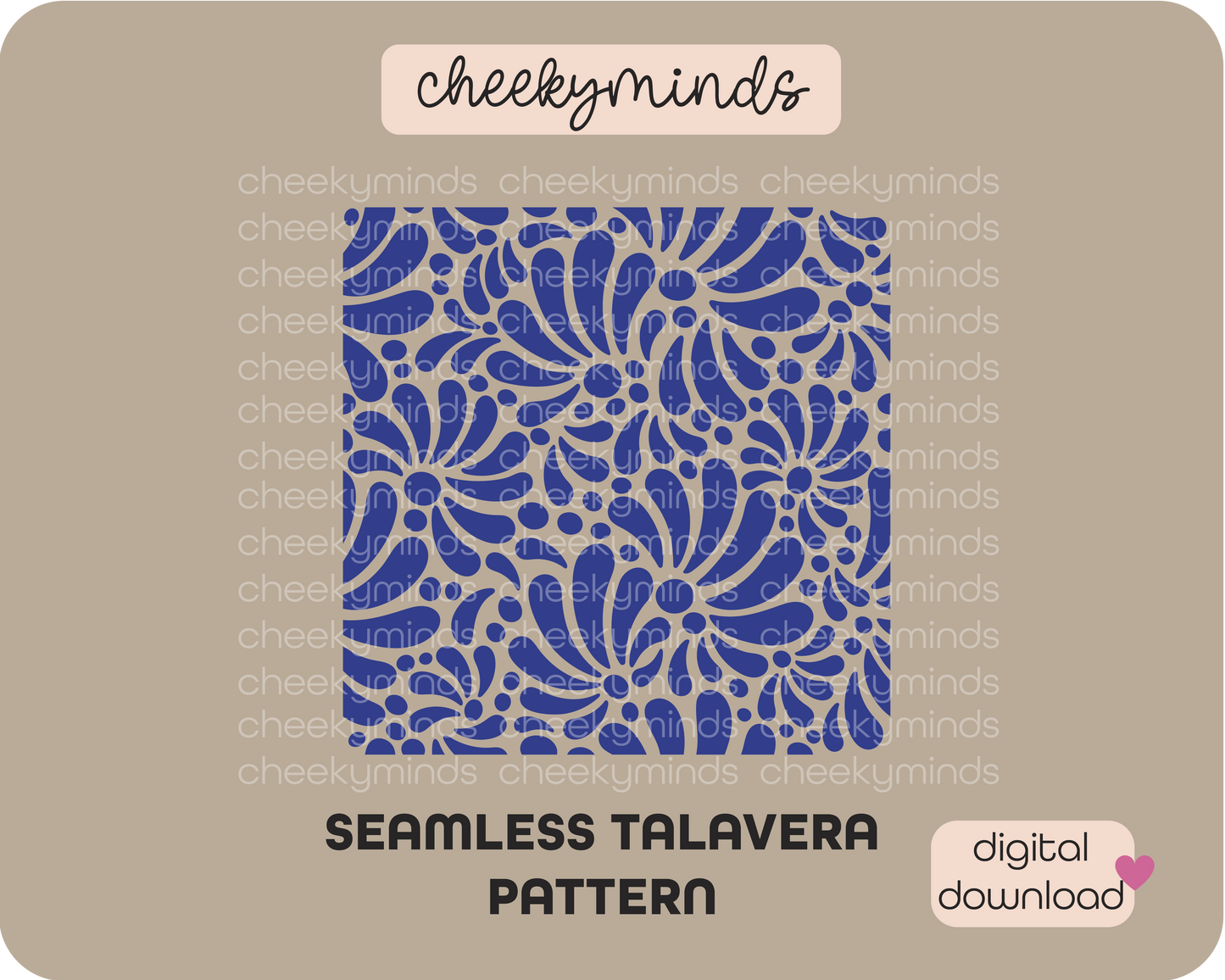 Seamless Talavera Tile SVG PNG