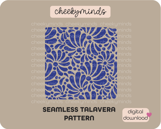 Seamless Talavera Tile SVG PNG