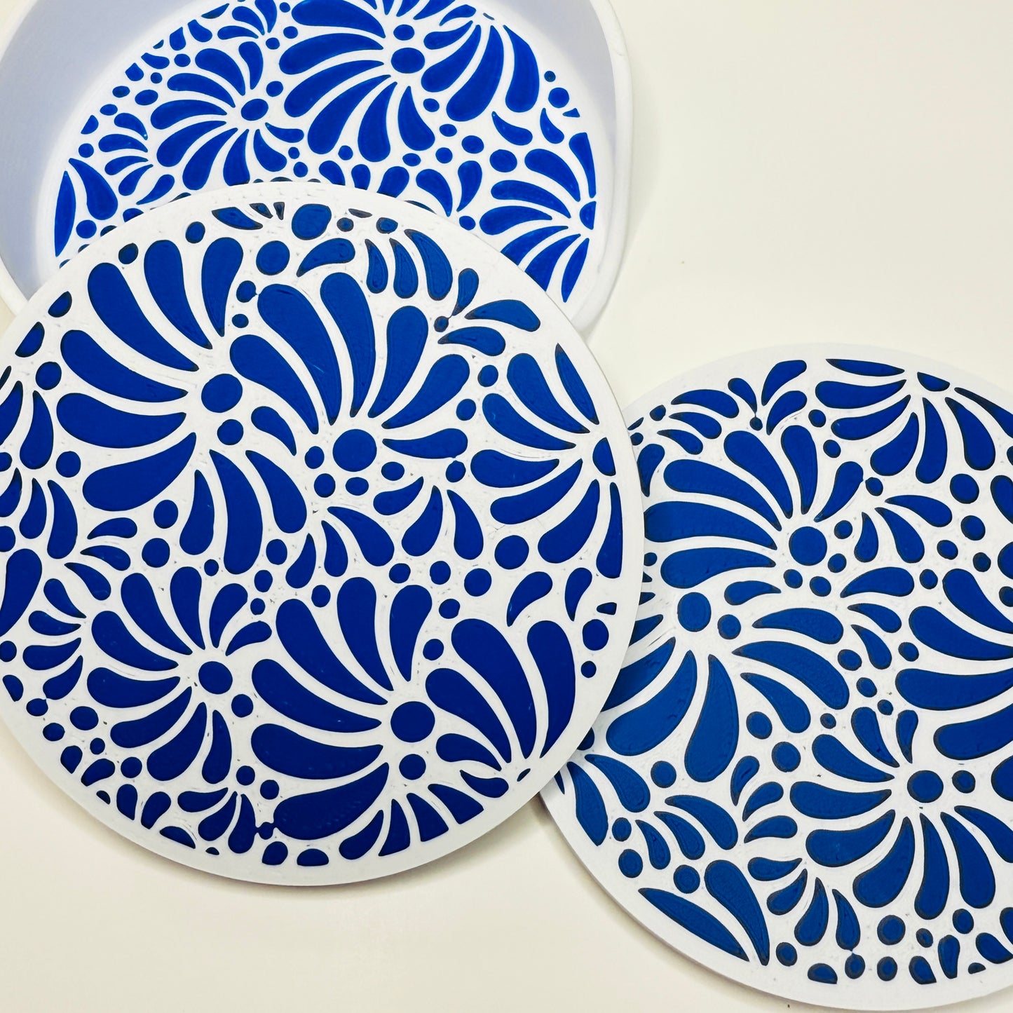 Talavera Blue Colored Coasters image 0