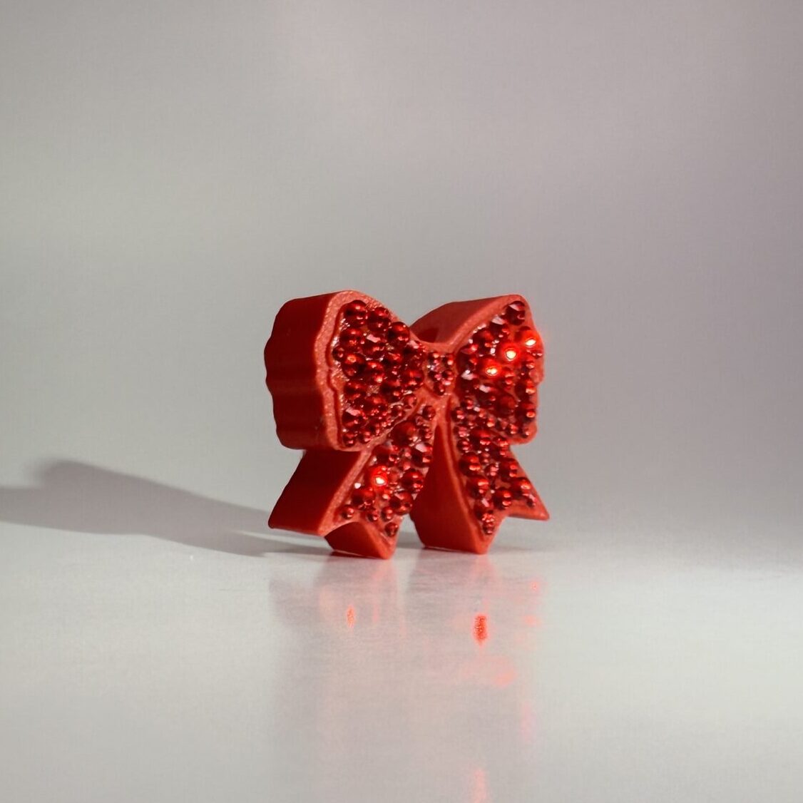 Coquette Rhinestone Bow Straw Charm image 0