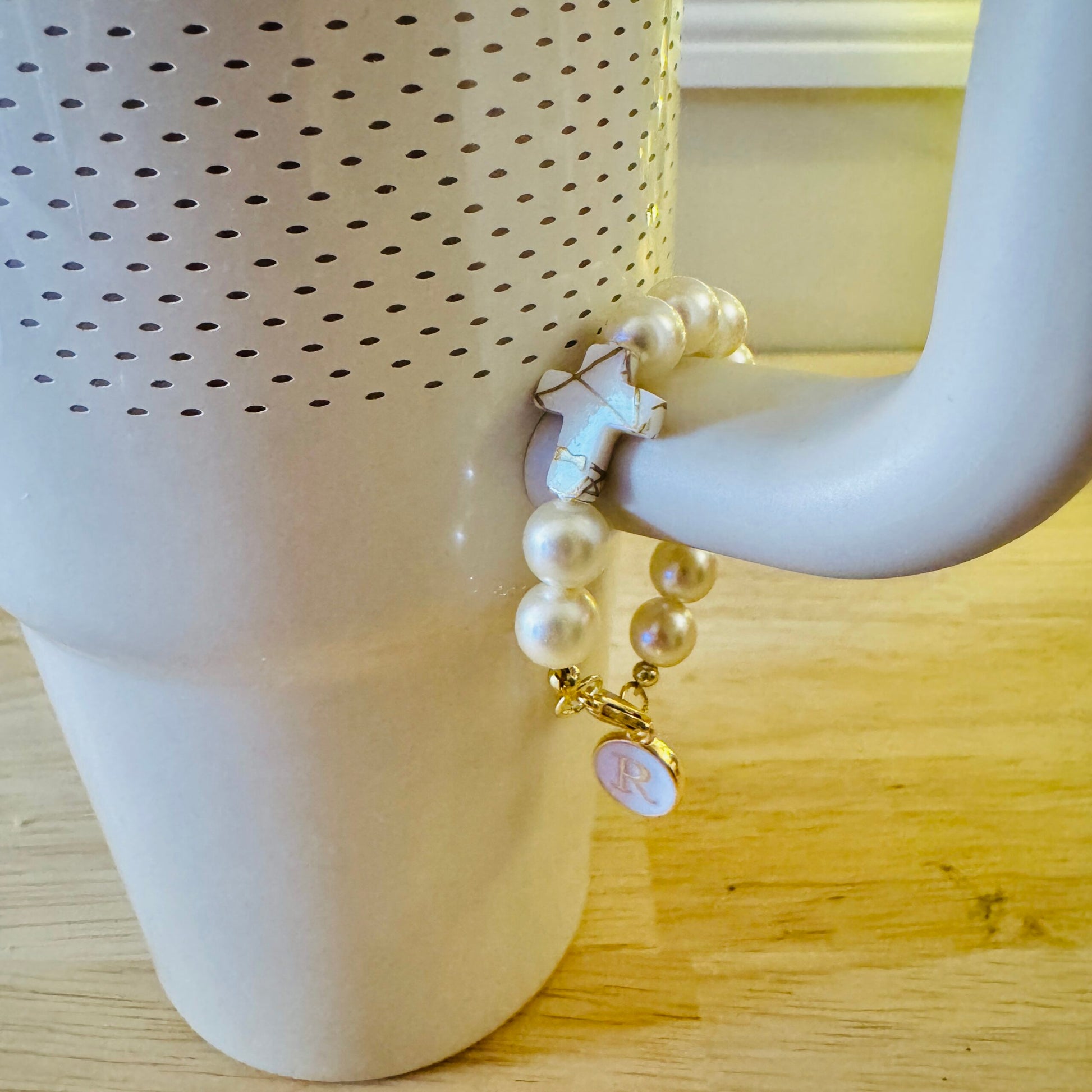 Rosary Tumbler Handle Charm - Customizable (Copy) image 1