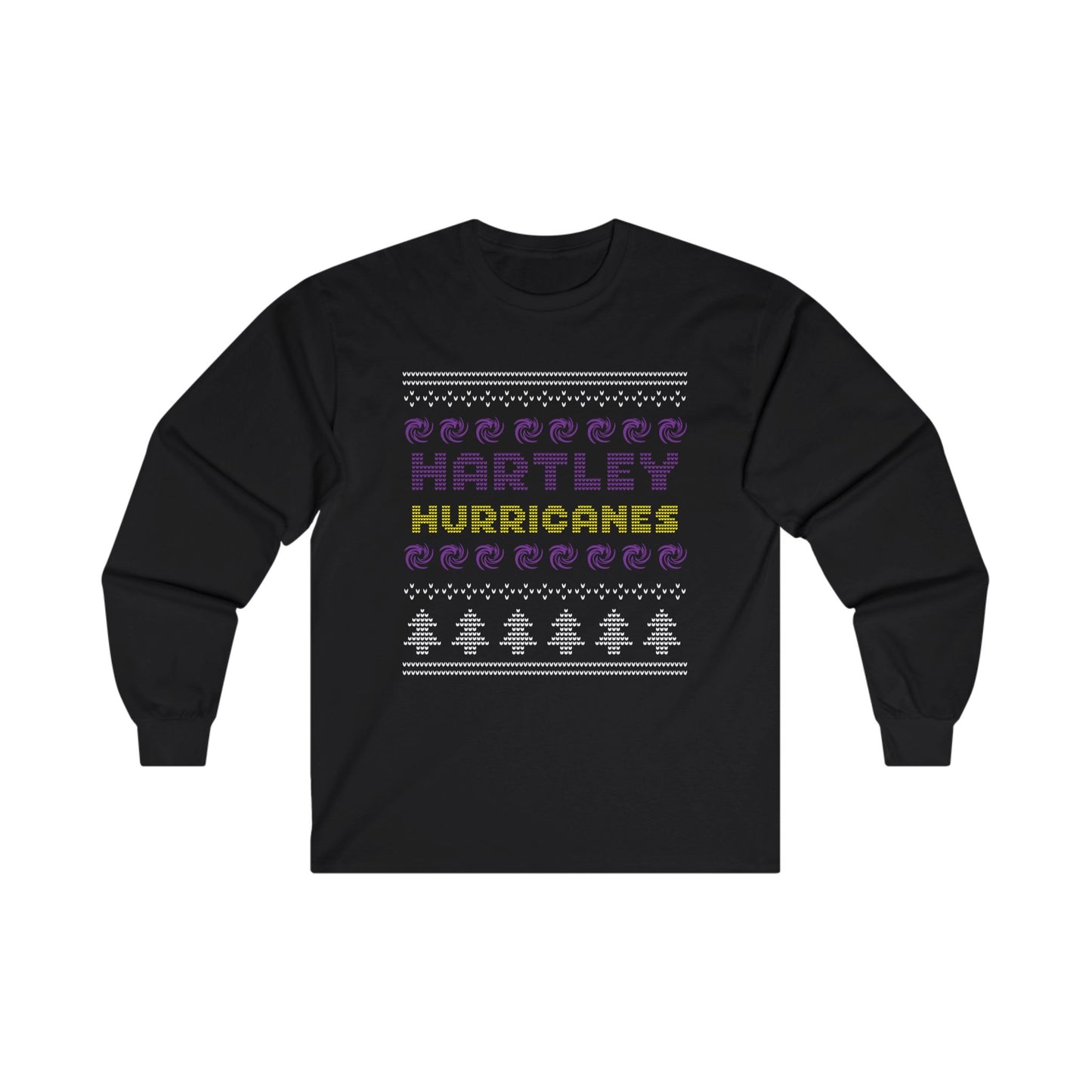 Hartley Hurricanes Unisex Long Sleeve Tee - Perfect for Game Days &amp; Coastal Vibes - XL, Black image