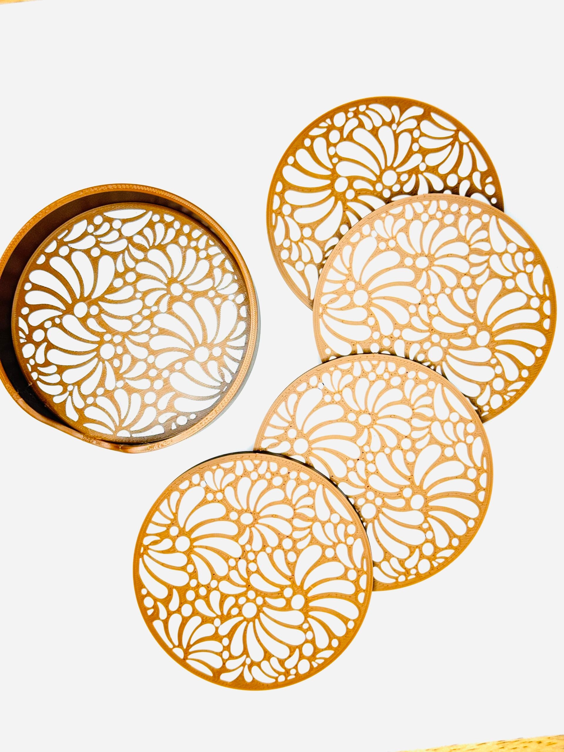 Talavera Clay Colored Coasters image 0