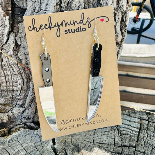 Hanging Knife Earrings image 0