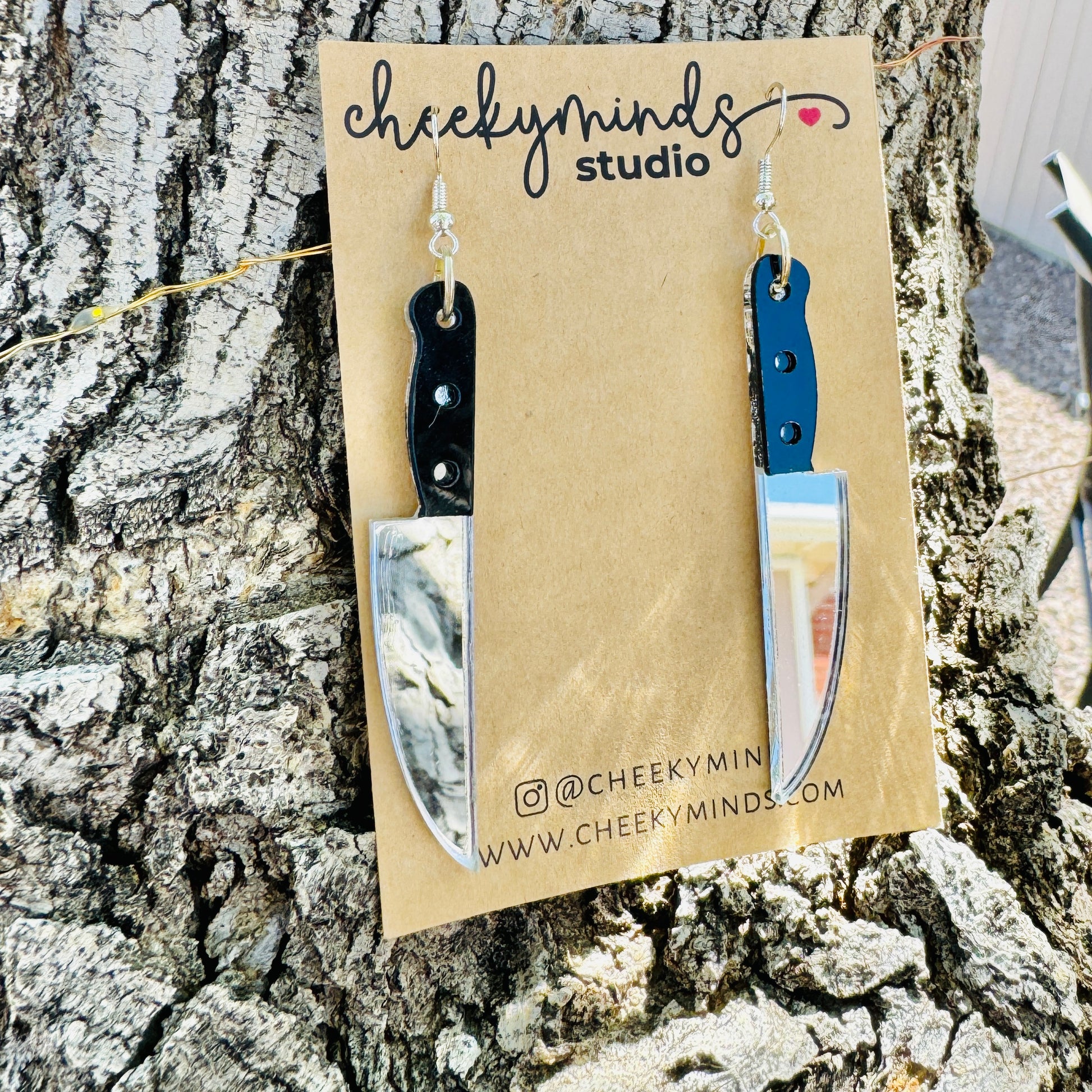 Hanging Knife Earrings image 1