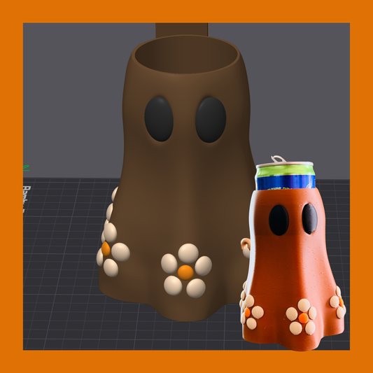 Cafecito Ghost Can Holder 3D Print File for 12oz Slim Can