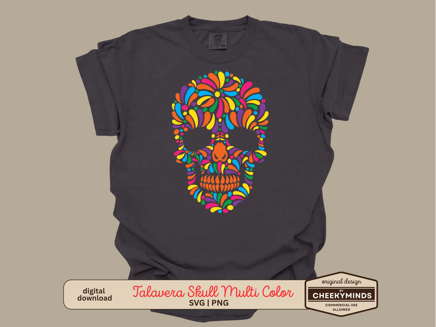 Talavera Multi Color Skeleton SVG and PNG